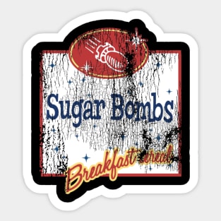 Worn Sugar Bombs Logo Sticker